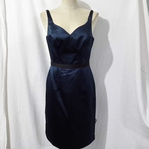NWT SORELLA VITA NAVY satin Cocktail Dress